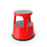 Mobile Kick Stool Steel Red PNG & PSD Images