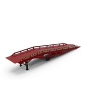 Mobile Loading Dock Ramp Red PNG & PSD Images
