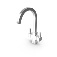 Monobloc Angular Dual Lever Kitchen Tap PNG & PSD Images