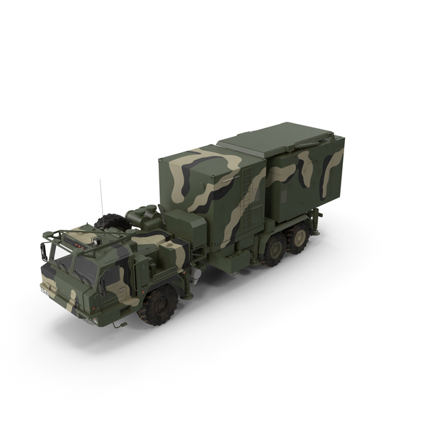 Multi Function Mobile Tracking Radar Vityaz 50R6 Camo PNG & PSD Images