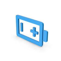 Symbol Battery Blue PNG & PSD Images