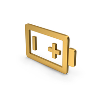 Symbol Battery Gold PNG & PSD Images