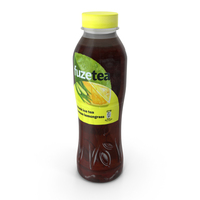 Beverage Bottle Fuzetea Black Ice Tea Lemongrass 500ml PNG & PSD Images