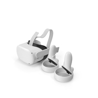 Oculus Quest 2 All in One Gaming Headset with Controllers PNG & PSD Images