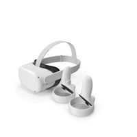Oculus Quest 2 Standalone VR Headset with Controllers PNG & PSD Images