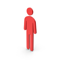 Symbol Male Toilet Red PNG & PSD Images