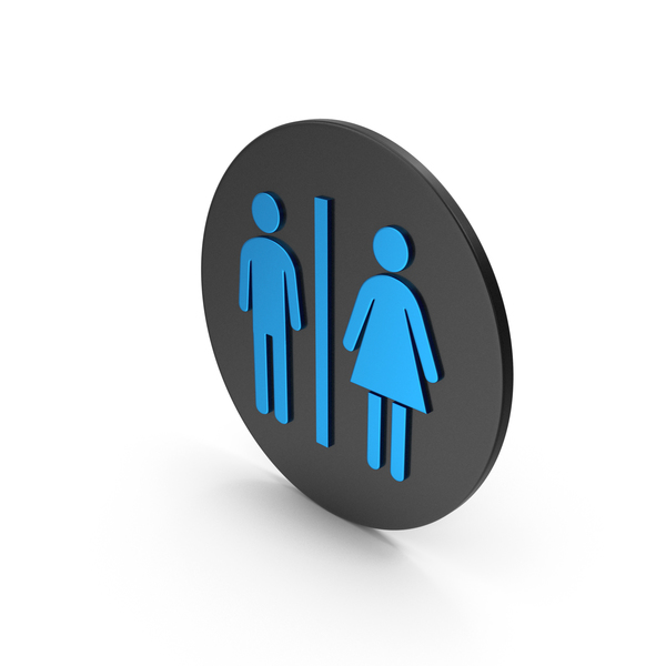 Toilet Blue Icon PNG & PSD Images