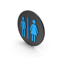 Toilet Blue Icon PNG & PSD Images