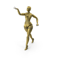 Gold Robot Woman PNG & PSD Images