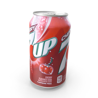 Beverage Can 7up Cherry 12fl oz PNG & PSD Images