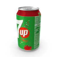 Beverage Can 7up Cherry 330ml PNG & PSD Images