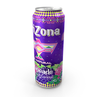 Beverage Can Arizona Grapeade 23 FL OZ 680ml 2020 PNG & PSD Images