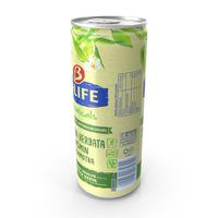 Beverage Can B-Life Botanicals Green Tea Jasmine 330ml PNG & PSD Images
