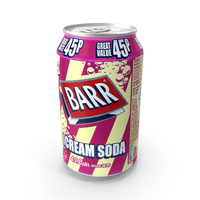 Beverage Can Barr American Cream Soda 330ml PNG & PSD Images