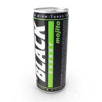 Beverage Can Black Energy Mojito 250ml PNG & PSD Images