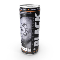 Black Energy Wild Orange 250ml Beverage Can PNG & PSD Images