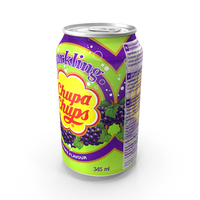 Chupa Chups Grape 330ml Beverage Can PNG & PSD Images