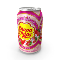 Beverage Can Chupa Chups Strawberry Cream 330ml 2020 PNG & PSD Images