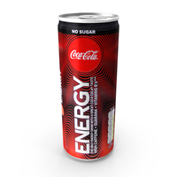 Beverage Can Coca-Cola Energy Zero 250ml 2020 PNG & PSD Images