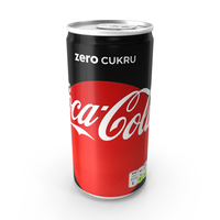 Beverage Can Coca-Cola Zero 200ml 2020 PNG & PSD Images