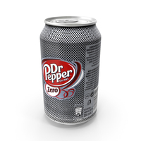Beverage Can Dr Pepper Zero 330ml 2018 PNG & PSD Images