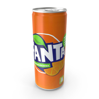 Beverage Can Fanta 330ml Tall PNG & PSD Images