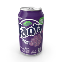 Beverage Can Fanta Grape 12fl oz PNG & PSD Images