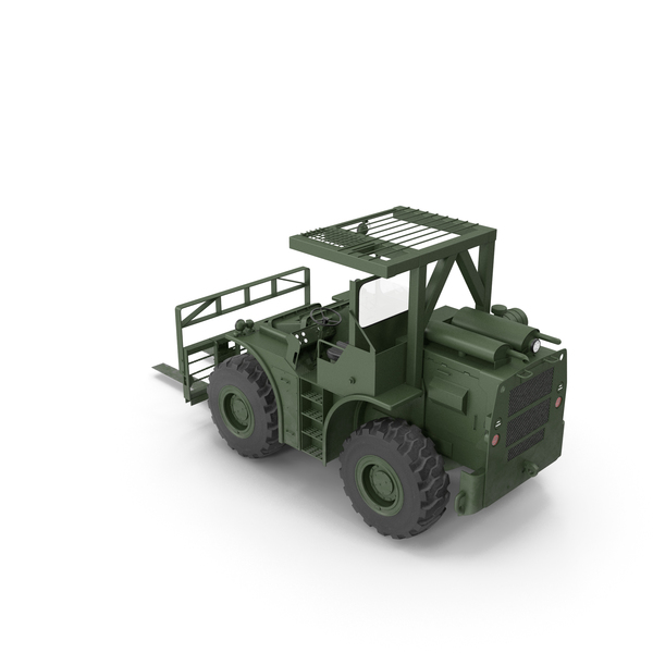 Pettibone Rough Terrain Military Forklift Green PNG & PSD Images