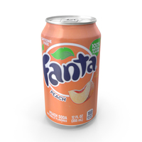 Beverage Can Fanta Peach 12fl oz PNG & PSD Images