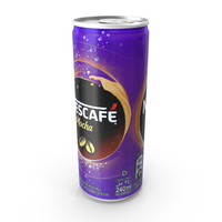 Beverage Can Iced Coffee Nescafe Mocha 240ml PNG & PSD Images
