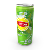 Beverage Can Lipton Green Ice Tea 330ml Tall 2020 PNG & PSD Images