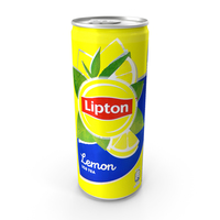 Beverage Can Lipton Ice Tea Lemon 330ml Tall 2020 PNG & PSD Images