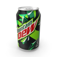 Beverage Can Mountain Dew 330ml PNG & PSD Images