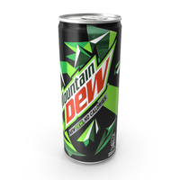 Beverage Can Mountain Dew 330ml Tall PNG & PSD Images