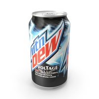 Beverage Can Mountain Dew Voltage 330ml PNG & PSD Images