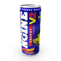 Beverage Can Ngine Energy Drink Classic 250ml PNG & PSD Images