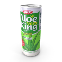Beverage Can OKF Aloe Vera King 240ml PNG & PSD Images