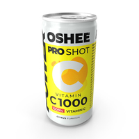 Beverage Can Oshee Pro Shot Vitamin C1000 200ml 2020 PNG & PSD Images