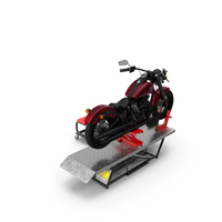 QuickJack Motorcycle Lift with Harley Davidson Softail Slim PNG & PSD Images