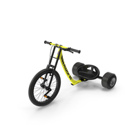 Razor DXT漂移Trike Trike Yellow PNG和PSD图像
