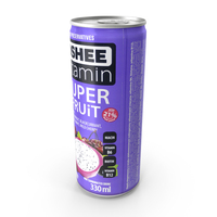 Beverage Can Oshee Vitamin Super Fruit Violet 330ml PNG & PSD Images