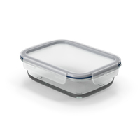 Rectangular Glass Clip Lock Food Container 1000ml PNG & PSD Images