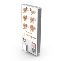 Restaurant Self Ordering Kiosk Wall Mounted PNG & PSD Images