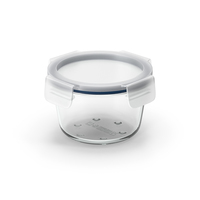 Round Glass Clip Lock Storage Container 600ml PNG & PSD Images