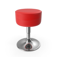 Round Swivel Stool with Chrome Foot PNG & PSD Images