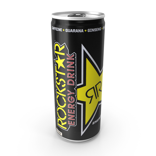 Beverage Can Rockstar Energy Drink 250ml PNG & PSD Images