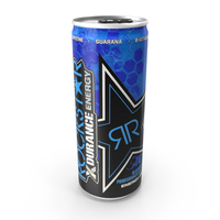 Beverage Can Rockstar Xdurance Energy Drink Blueberry250ml PNG & PSD Images