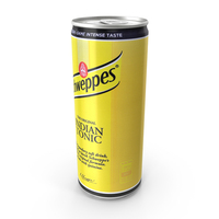 Beverage Can Schweppes Bitter Indian Tonic 330ml Tall 2017 PNG & PSD Images