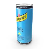 Beverage Can Schweppes Bitter lemon 330ml Tall 2017 PNG & PSD Images