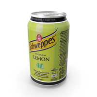 Beverage Can Schweppes Lemon 330ml PNG & PSD Images